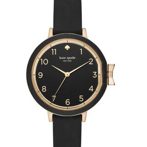 Kate Spade Park Row Watch Women Gold Tone Black